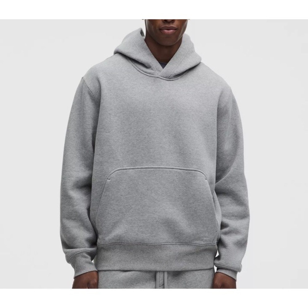 Lululemon Men's Gray Steady State SuperLoft Pullover Hoodie Size S